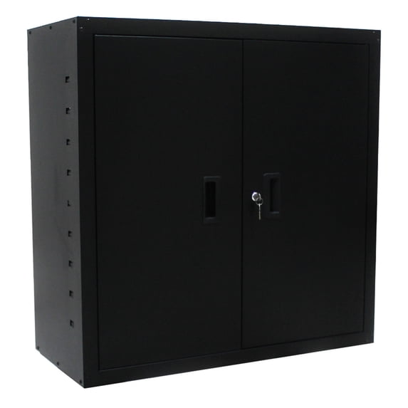 Metal File Cabinet with 2 Doors and Lock, Metal Locker Storage Cabinet with Adjustable Storage Shelves