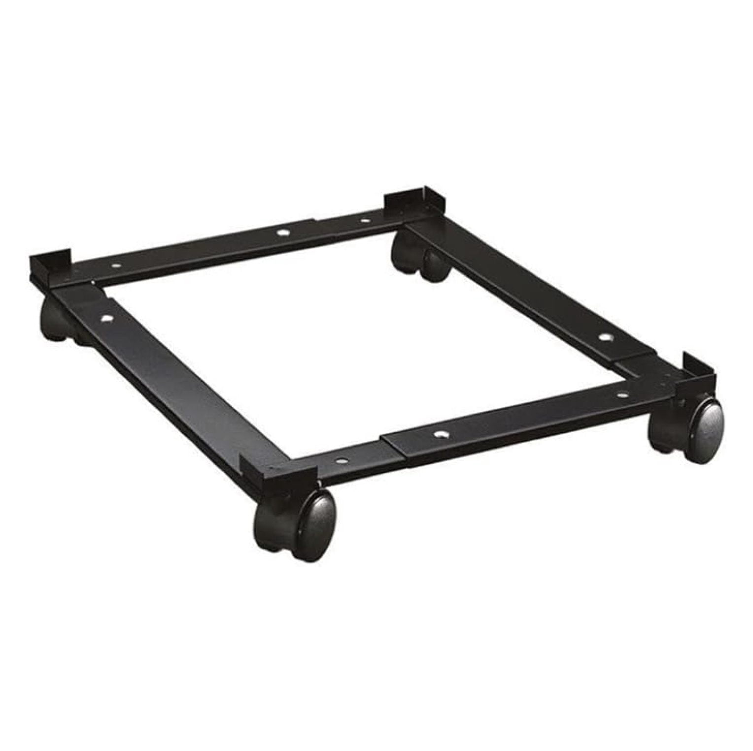 Metal File Caddy Adjustable Rolling File Cabinet - Black 18-26.5" W x 26.5" D - Letter/Legal Size - 400lb Capacity - Easy Assembly - Mobile File Frame