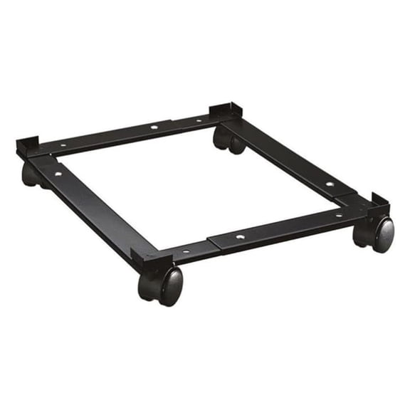 Metal File Caddy Adjustable Rolling File Cabinet - Black 18-26.5" W x 26.5" D - Letter/Legal Size - 400lb Capacity - Easy Assembly - Mobile File Frame