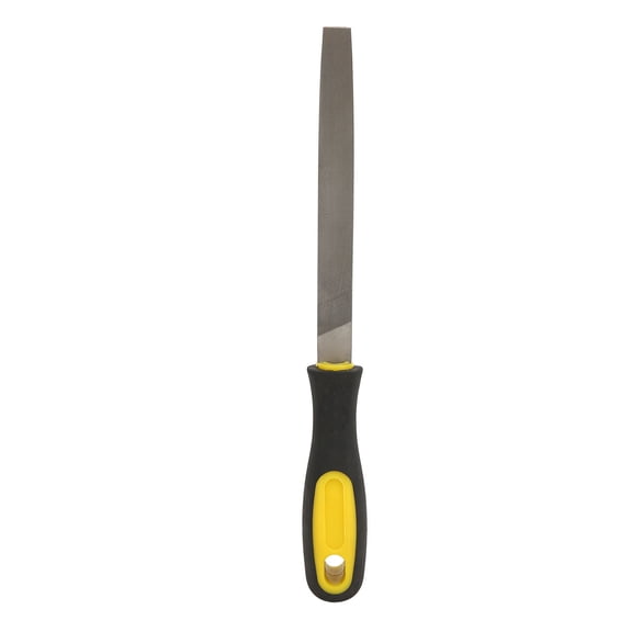 Metal File, Non Slip Comfortable DoubleGrain Ergonomic Handle Half Round File  For Metallic Materials for Steel Copper Aluminum