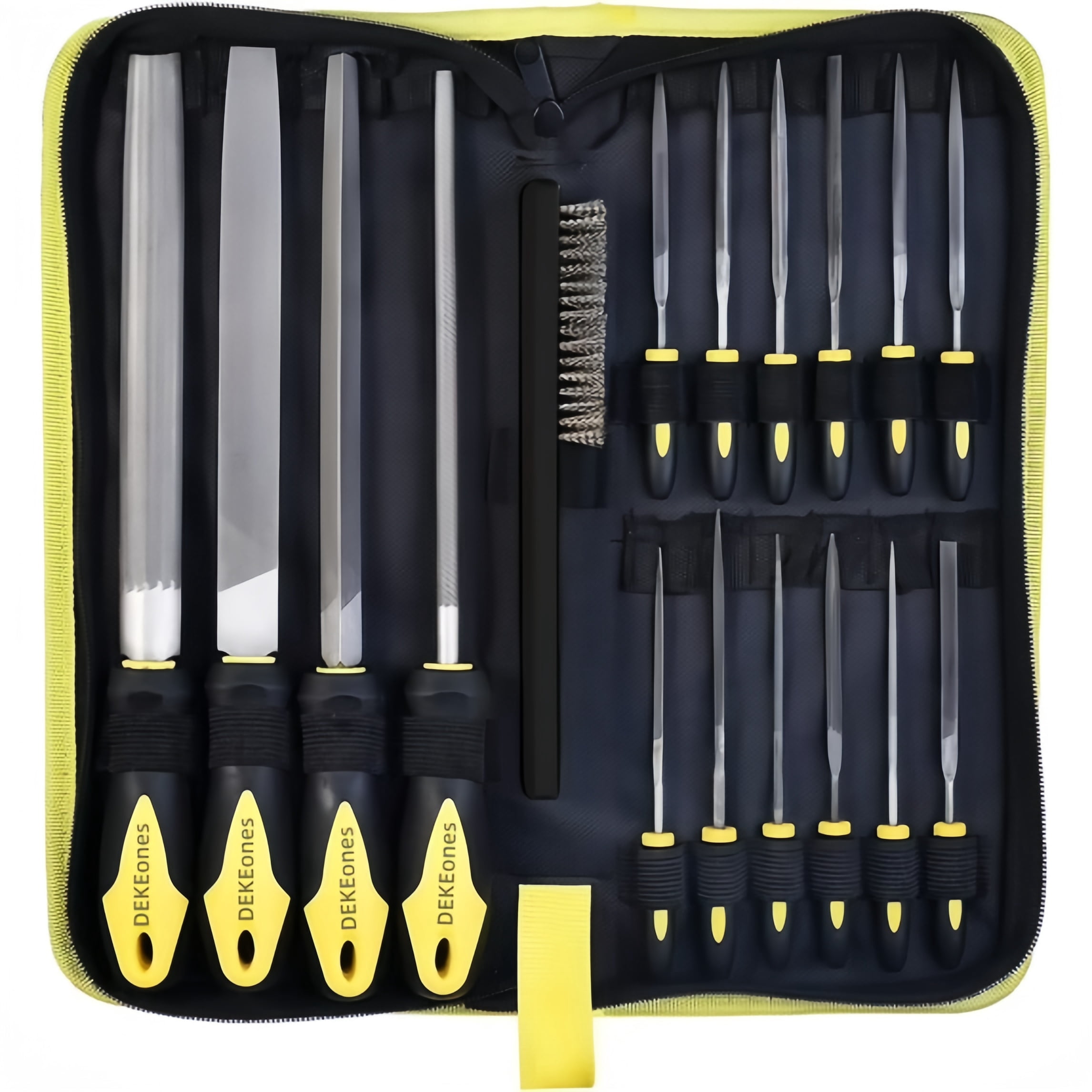 DEKEones Metal File Set, Large Flat File/Half-Round File/Triangle File ...