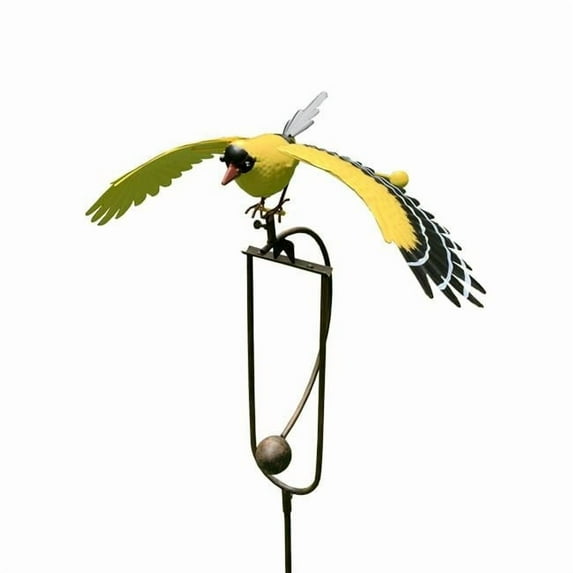Metal Finch Rocker Stake