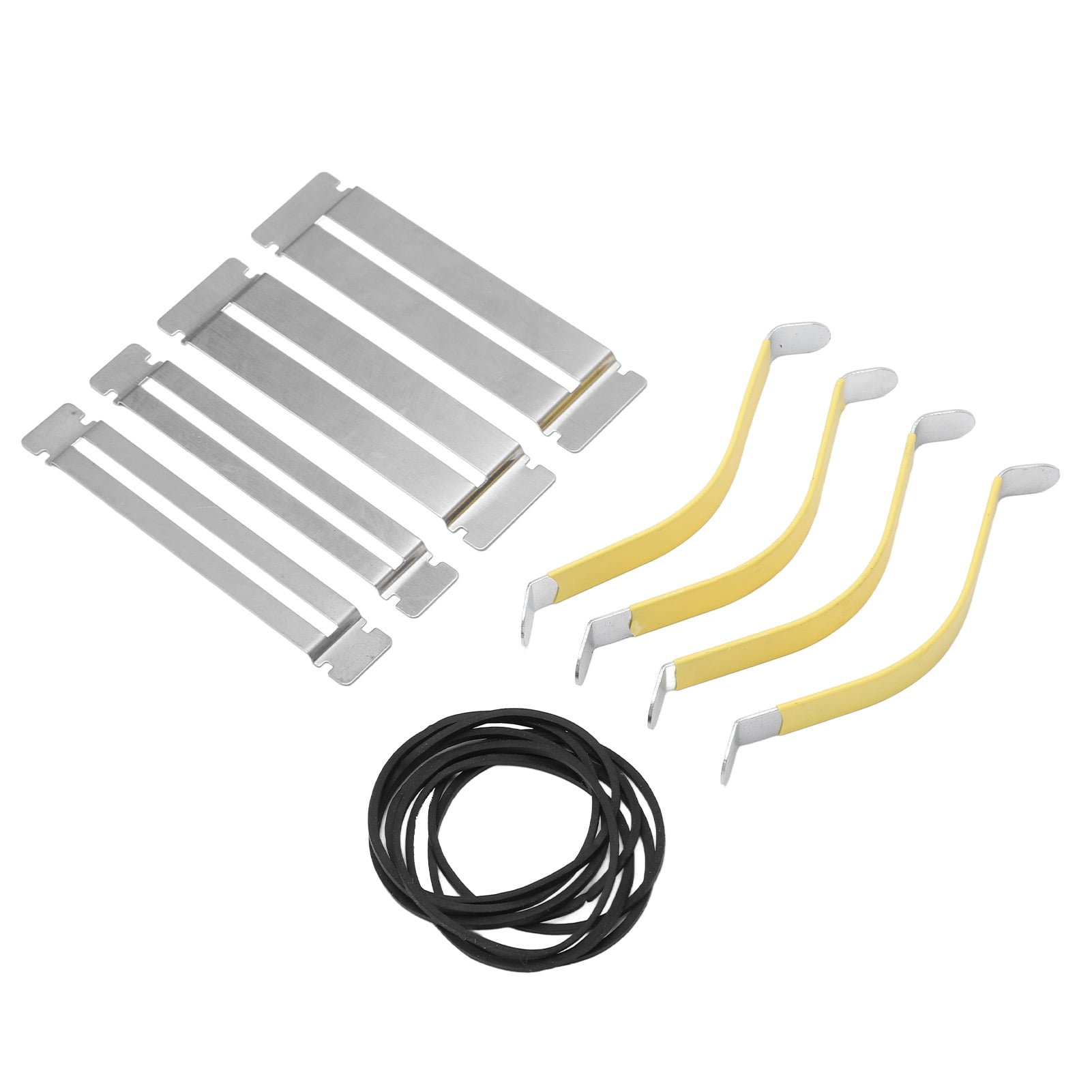 Metal Fingerboard Guards Guitar String Spreader Rubber Band for