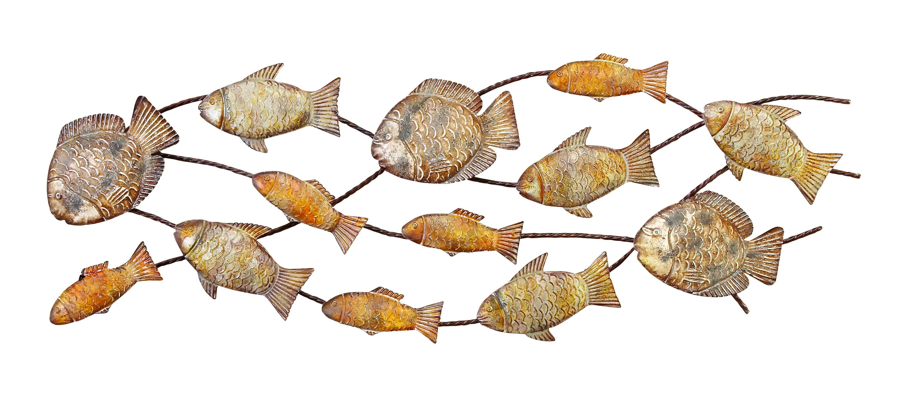 Metal Fish Wall Decor A Rectangular Wall Plaque