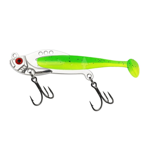 Metal Hard Baits with Soft Plastic Swimbaits Artificial Baits Crankbaits Spoon Fishing Lures for Outdoor Fishing