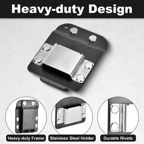 Metal Fixing Clip for Tool Belt Secure Durable Universal Holder Holster Accessories Compatible with Tape Measure Drill Driver