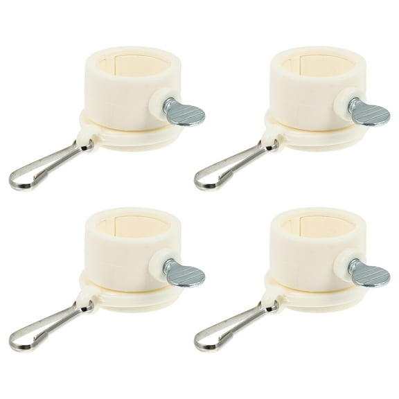 WRITWAA Flagpole Mounting Ring Flag Pole Rings White Easy Installation Outdoor Flag Display 4Pcs