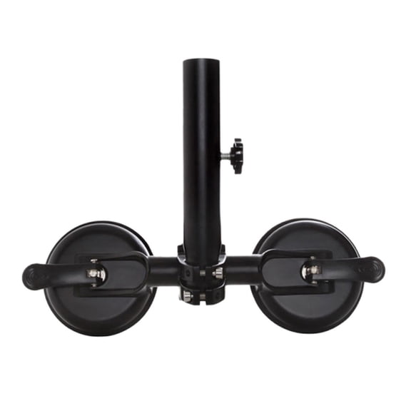 Metal Flagpole Holder For Car Motorcycle Truck Windproof Adjustable Mounting Bracket Iron Rubber Suction Base
