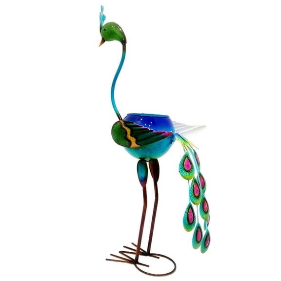 Metal Flamingos Peacocks Decors Planter for Outdoor Plant Metal Planter Gifts for Women Mother Garden Planter Decorations