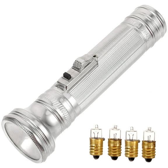 RENACLIPY Portable Old Fashioned Flashlight Made of Metal for Outdoor Decoration