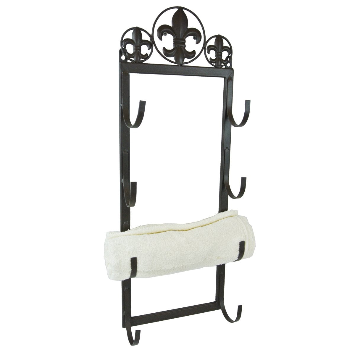 Metal Fleur De Lis Towel Rack - Walmart.com