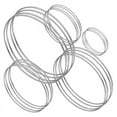 thumbnail image 1 of Metal Floral Hoop Dream Catcher Rings, Silver Rings for DIY, 5 Sizes Crafts 20PCS, 1 of 6