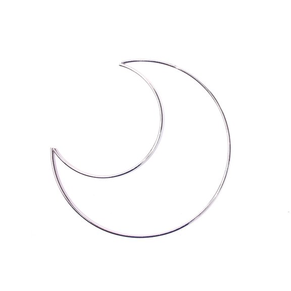 Metal Floral Hoops Moon Wreath Macrame Rings Dream Catcher Macrame Wall Hanging Crafts for DIY Wedding Garland Decor