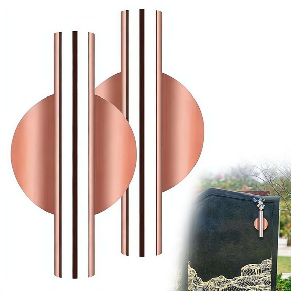 Metal Flower Arrangement Tube, Mini Flower Vase with Double Sided Tape for Floral Decor