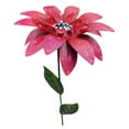thumbnail image 1 of Metal Flower Garden Stakes, 14.5 Inch Outdoor Garden Decor Yard Spring Decor Art, Lawn Patio Decorations (Red), 1 of 7