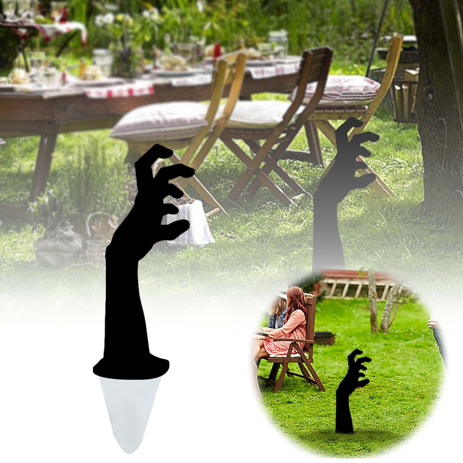 Metal Flower Garden for Wooden Solar Ground Lights Outdoor Banner Stand