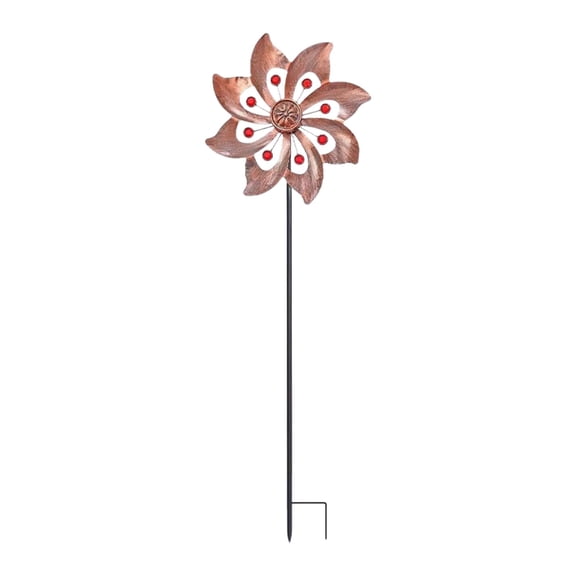 Metal Flower Shaped Garden Stake, Anti Rust Solid Iron Simple Exquisite Floral Design for garden flower beds, courtyard green plants, roadside green belts and outdoor horticultural decoration