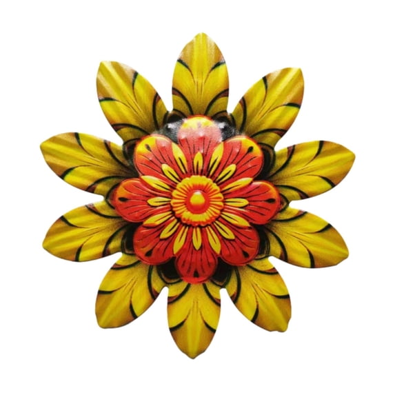 Metal Flower Wall Decor, Ongmies New Home Craft Gifts – Flower Wall Hanging Decorations for Stylish Home Decor, 1 Iron Flower Decoration