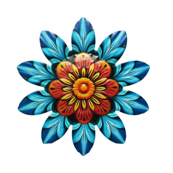 Metal Flower Wall Decor, Ongmies New Home Craft Gifts – Flower Wall Hanging Decorations for Stylish Home Decor, 1 Iron Flower Decoration