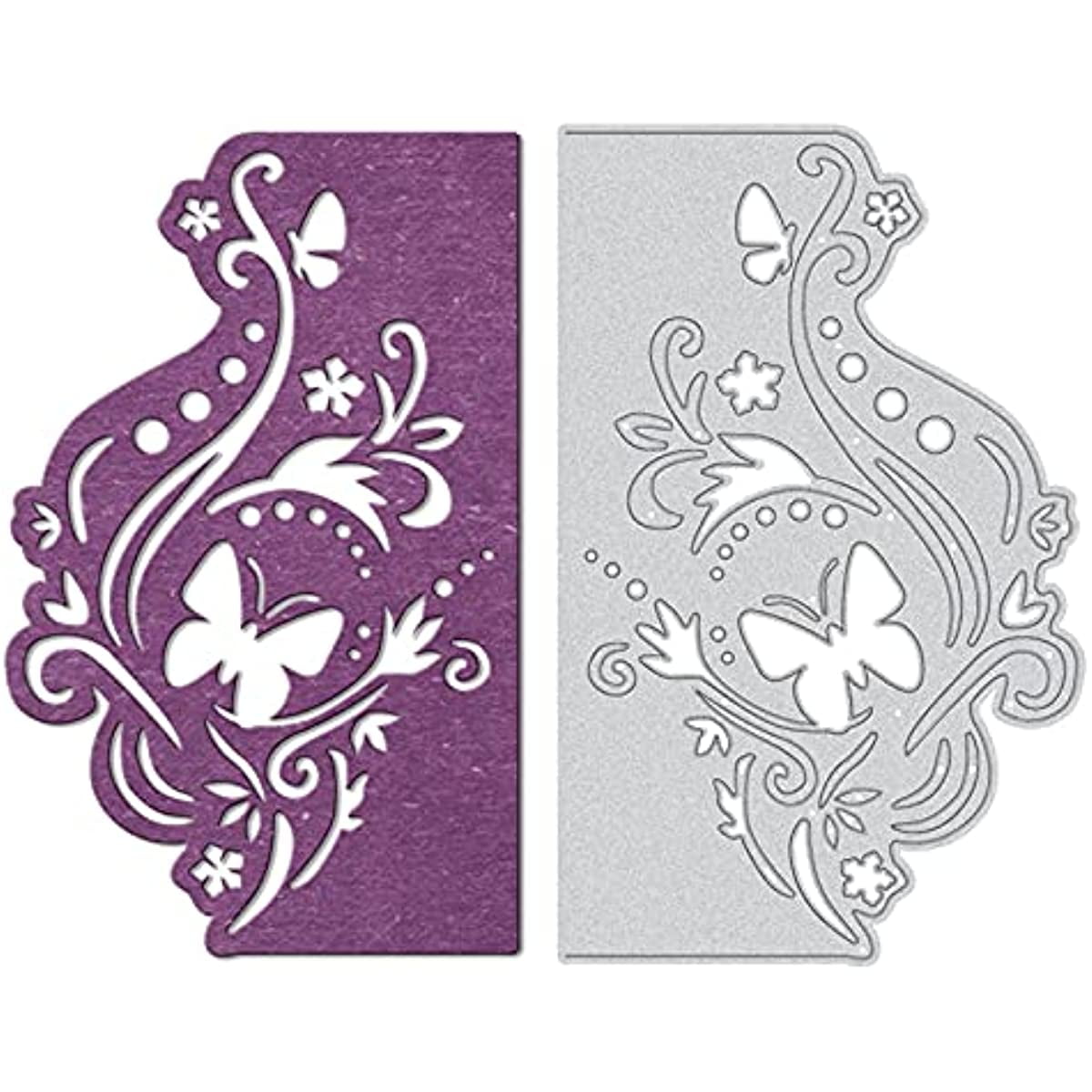 Metal Flowers Die Cuts Lace Butterfly Cutting Dies for DIY Scrapbook ...