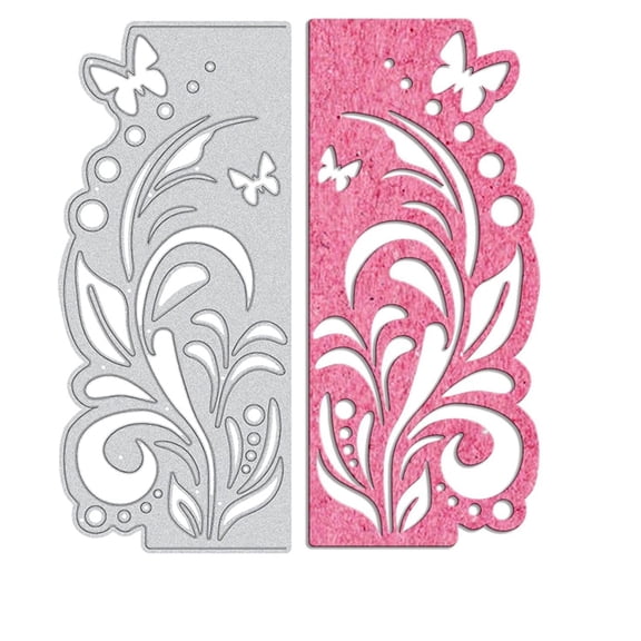 Metal Flowers Die Cuts Lace Butterfly Cutting Dies for DIY Scrapbook Paper Card Making Craft Decoration Supplies Matte