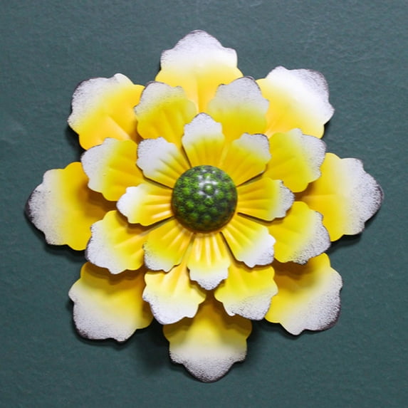 Metal Flowers Wall Decor Metal Wall Sculptures Art Hanging Decorations for Indoor Outdoor Home Bathroom Kitchen Room Bedroom Living Room Garden Patio Porch