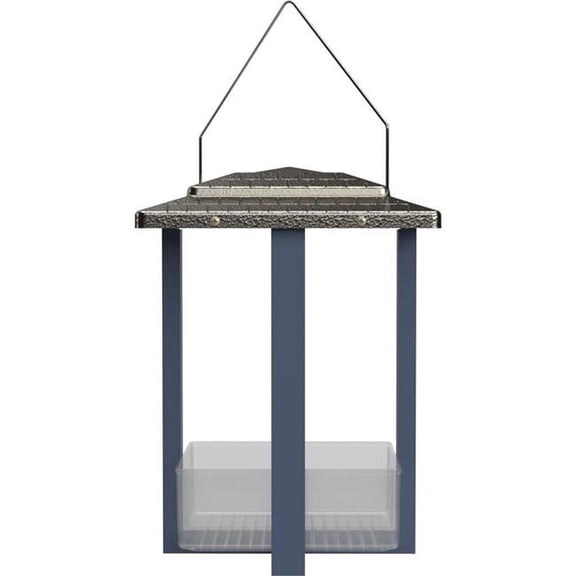 Metal Fly Through Bird Feeder - Blue - 4 Cup - Case of 2 - Durable Design