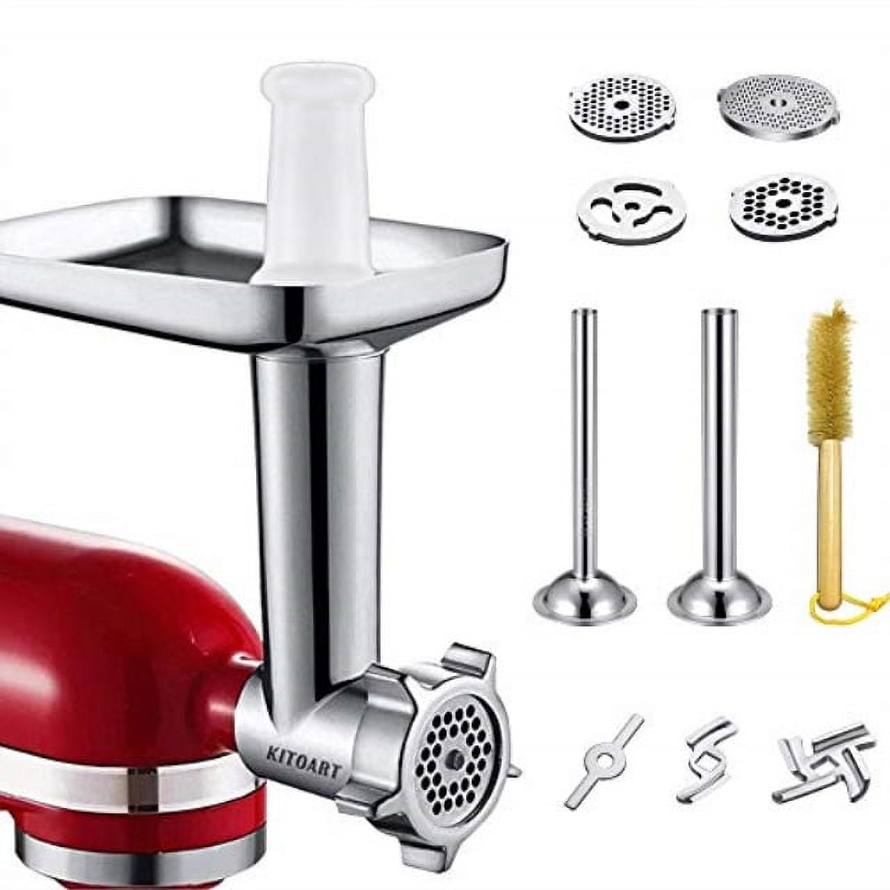 Includes Food Grinder Attachment and Sausage Stuffer Tubes, Compatible with KitchenAid  Stand Mixers