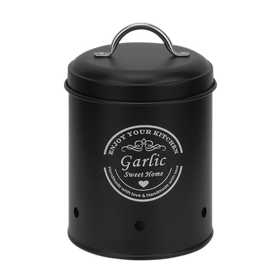 Metal Food Storage Container Kitchen Pantry Organizer Decorative Farmhouse Canister for Vegetables Dry