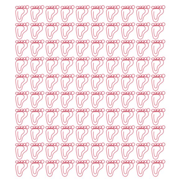 Metal Footprint Shaped Paper Clips, Increased Slip Resistance & Anti-Rust Coated Binding Tools for Paper Crafts, Practical and Reliable Binder Clips for Home Office Decor