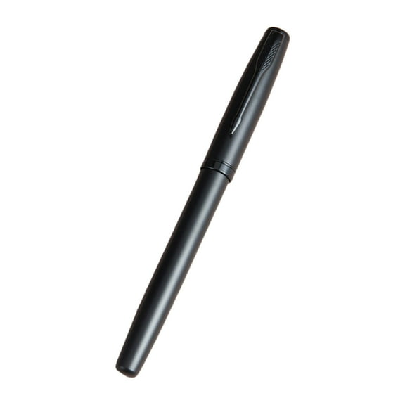 Metal Fountain Pen Piston-Filled Inks Absorber 0.5mm F Tip Metal Business Signing Pen Gift for Student Adult