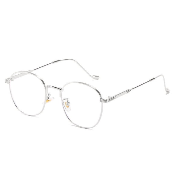 Metal Frame Anti-Blue Light Glasses, Retro Computer Eyewear, Unisex Classic Style for Men and Women