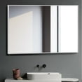 thumbnail image 1 of Metal  Frame Bathroom Mirror Wall Mirror 36×24 - Silver, 1 of 5