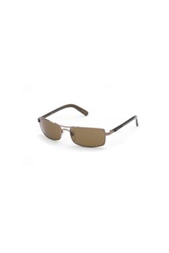 Metal Frame Brown Lens Sunglass for Unisex, Bronze