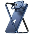 thumbnail image 1 of Metal Frame Case For iPhone 17 Pro Max,With Lens Camera Protector,No Back Design,Bumper Frame Slim Fit Excellent Heat Dissipation Shckproof Anti-fall Drop Protection Durable Phone Case,Titaniumblue, 1 of 8