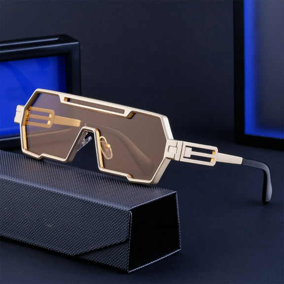 Metal Frame Driving Sunglasses UV Protection Anti Slip Lightweight Polarized Outdoor Sports Universal Fit for All Adults