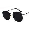 thumbnail image 1 of Metal Frame Fashion Glasses With 99 Percent Visible Light Transmission PC UV400 Protection Personality Eyewear, 1 of 1