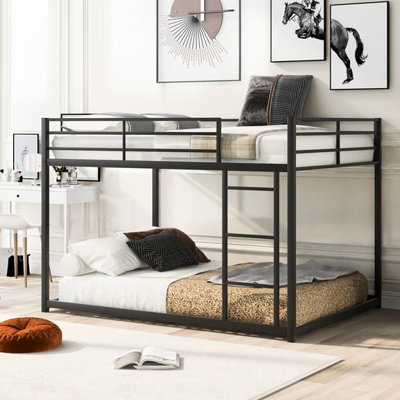 Metal Frame - Full-Length Guardrail - Sleep Protection - Secure Sleeping Space