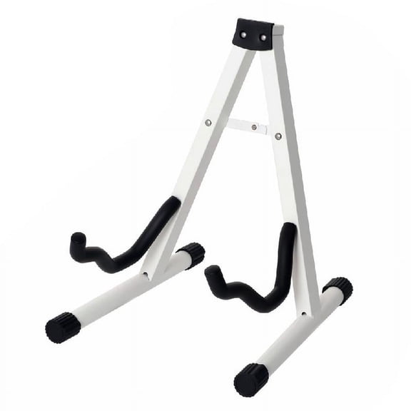 Metal Frame Guitar Stand Adjustable Folding Musical Instrument Stand Suitable for Folk Guitars, Bass Guitars