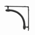 thumbnail image 1 of Metal Frame Wall Bracket with Curved Anterior, Antique Black- Saltoro Sherpi, 1 of 5
