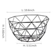 thumbnail image 1 of Metal Fruit Basket Iron Wire Fruit Basket Metal Fruit Vegetable Storage Bowl Round Storage Container Bowl Household Table Display Storage Baskets for Vegetables Snacks Eggs Bread, 1 of 8