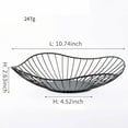 thumbnail image 1 of Metal Fruit Basket Simple Fruit Basin Multi-Size Iron Snack Bread Vegetable Storage Bowls Kitchen Eggs Dessert Holder Organizer, 1 of 9
