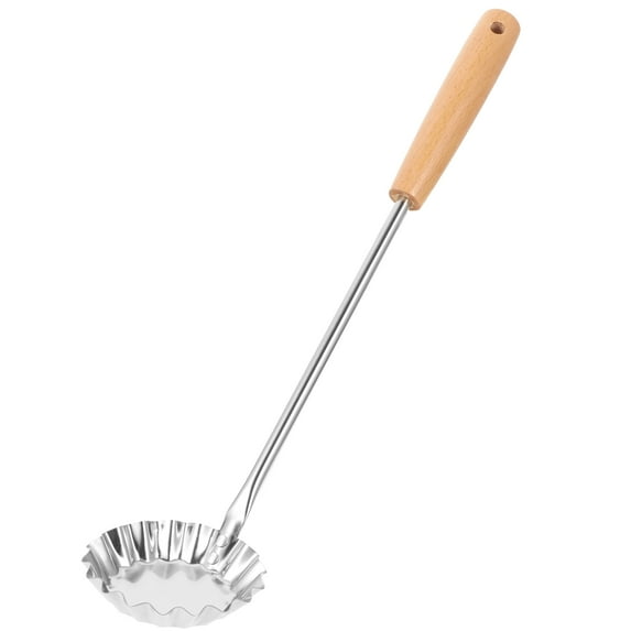 Metal Frying Spoon Deepen Frying Spoon Frying Pancake Spoon Frying Pastry Spoon for Cooking