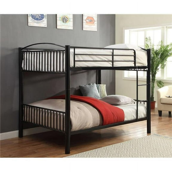 Metal Full Over Full Bunkbed - Silver