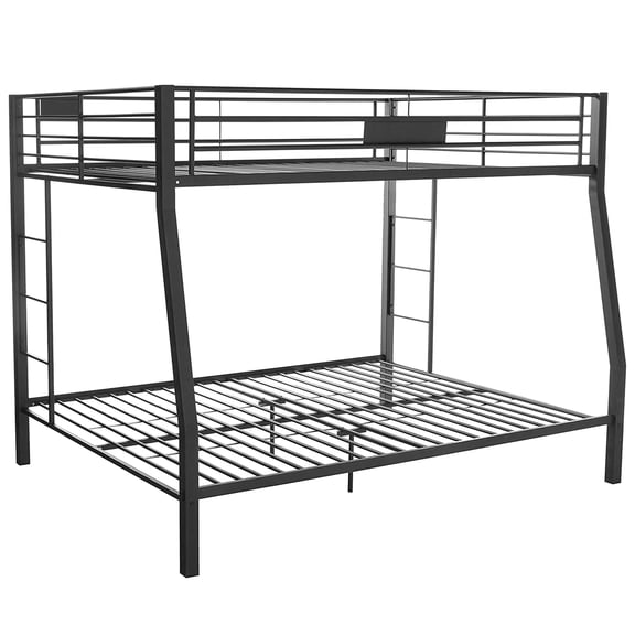 Metal Full XL/Queen Bunk Bed Black Sand - Saltoro Sherpi
