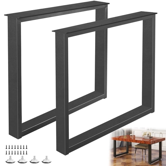 Metal Furniture H28" × W35" Square, Industrial Rustic Style for DIY Dining Coffee Tables