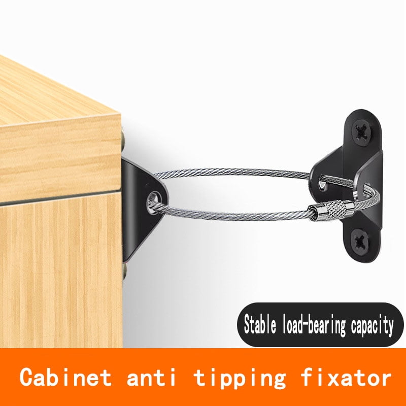 Metal Furniture Straps 6 Packs Baby & Pet Proofing Anti Tip Furniture