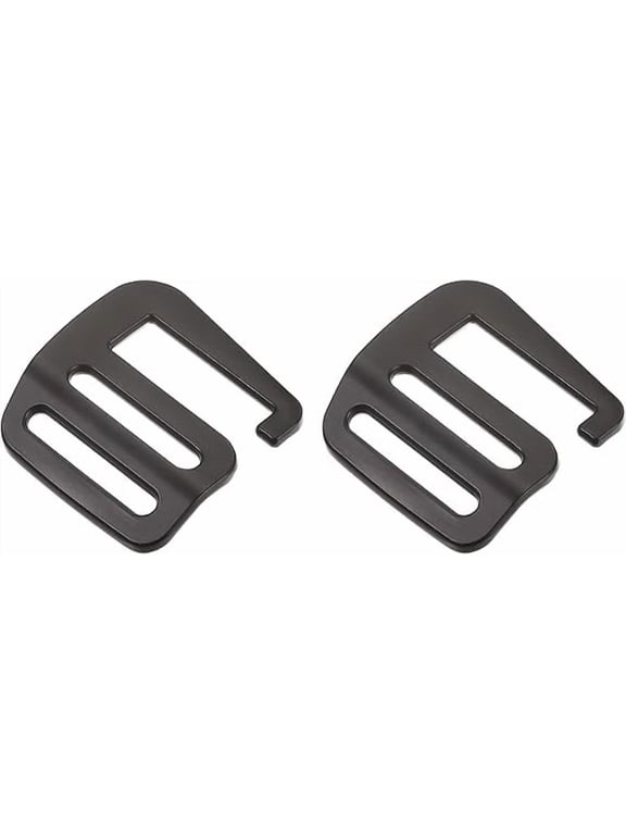 Metal G-Hook Buckle, G-Hook Wave Buckle Adjuster Slider Buckle for Backpack Strap Webbing, 2 pcs