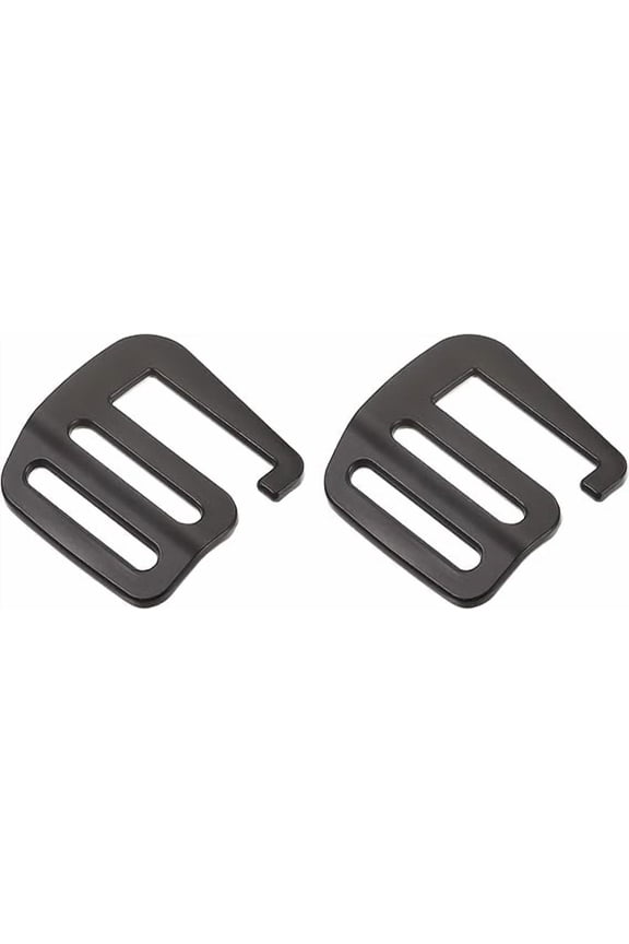 Metal G-Hook Buckle, G-Hook Wave Buckle Adjuster Slider Buckle for Backpack Strap Webbing, 2 pcs