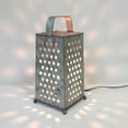 thumbnail image 1 of Metal Galvanized Cheese Grater Rustic Accent Lamp, 1 of 3